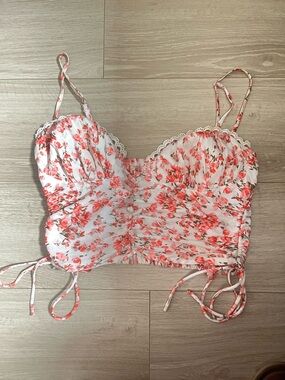 Princess Polly Floral Ruched Crop Top
